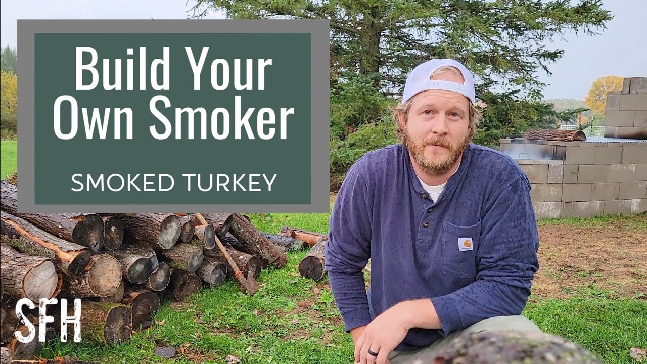 Build Your Own BBQ: DIY Cinder Block Offset Smoker + Bonus Smoked Spatchcock Turkey! 🍗🔥
