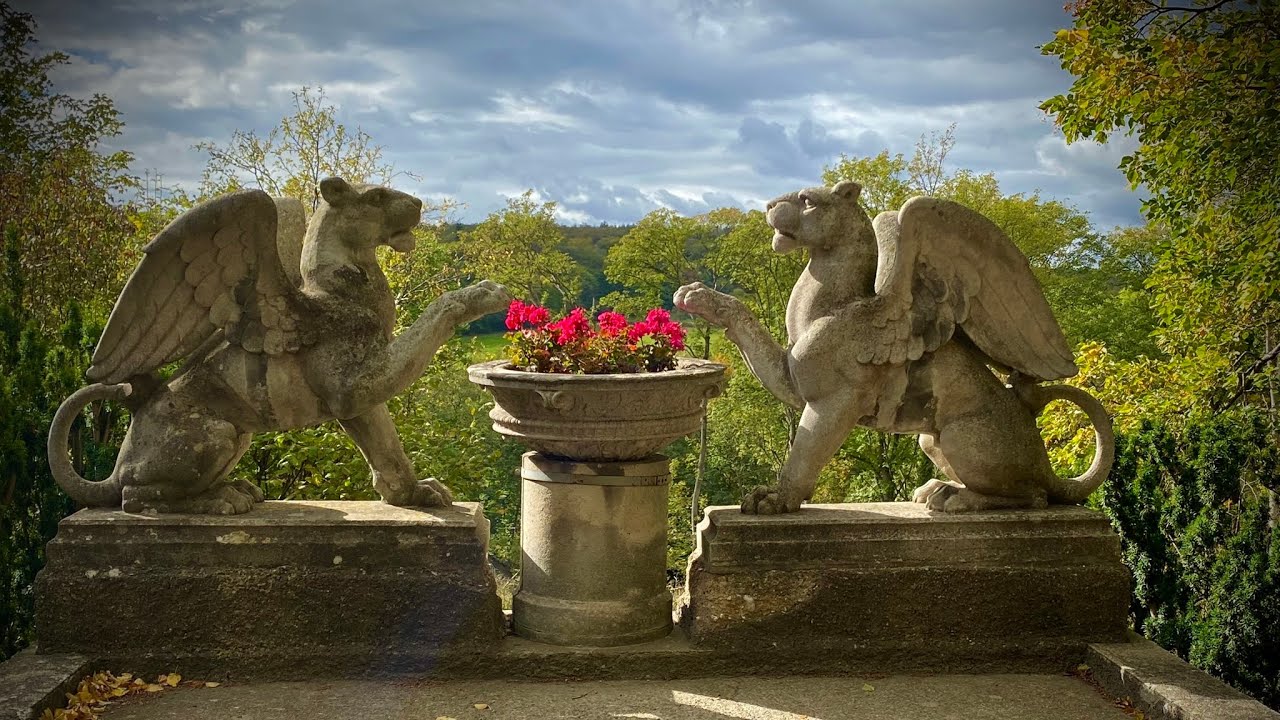 Die Roseburg - Harz 🌲🐏🏛️🌹⛲️🌳🪷🏰🌲#harz #roseburg 