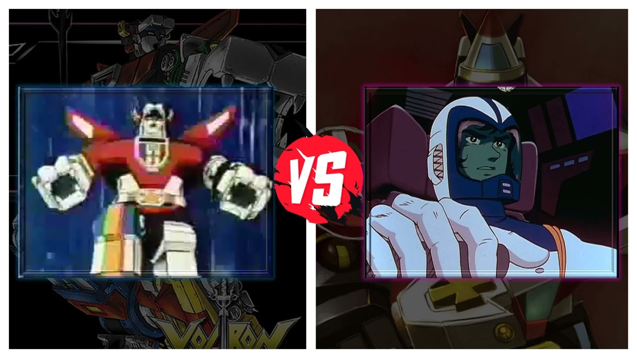 Cartoon Showdown | Lion Voltron VS Vehicle Voltron Transformation