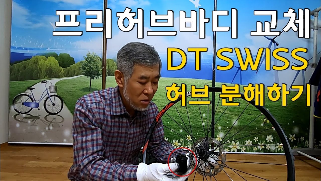 자전거 허브 정비, DT SWISS 허브 분해정비 및 프리 바디(라쳇) 교체하기