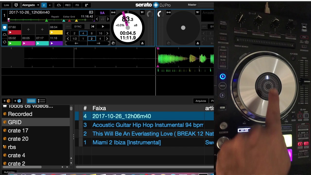 REGULAR LATÊNCIA, SENSIBILIDADE DO JOG DA PIONEER DDJ-SX2