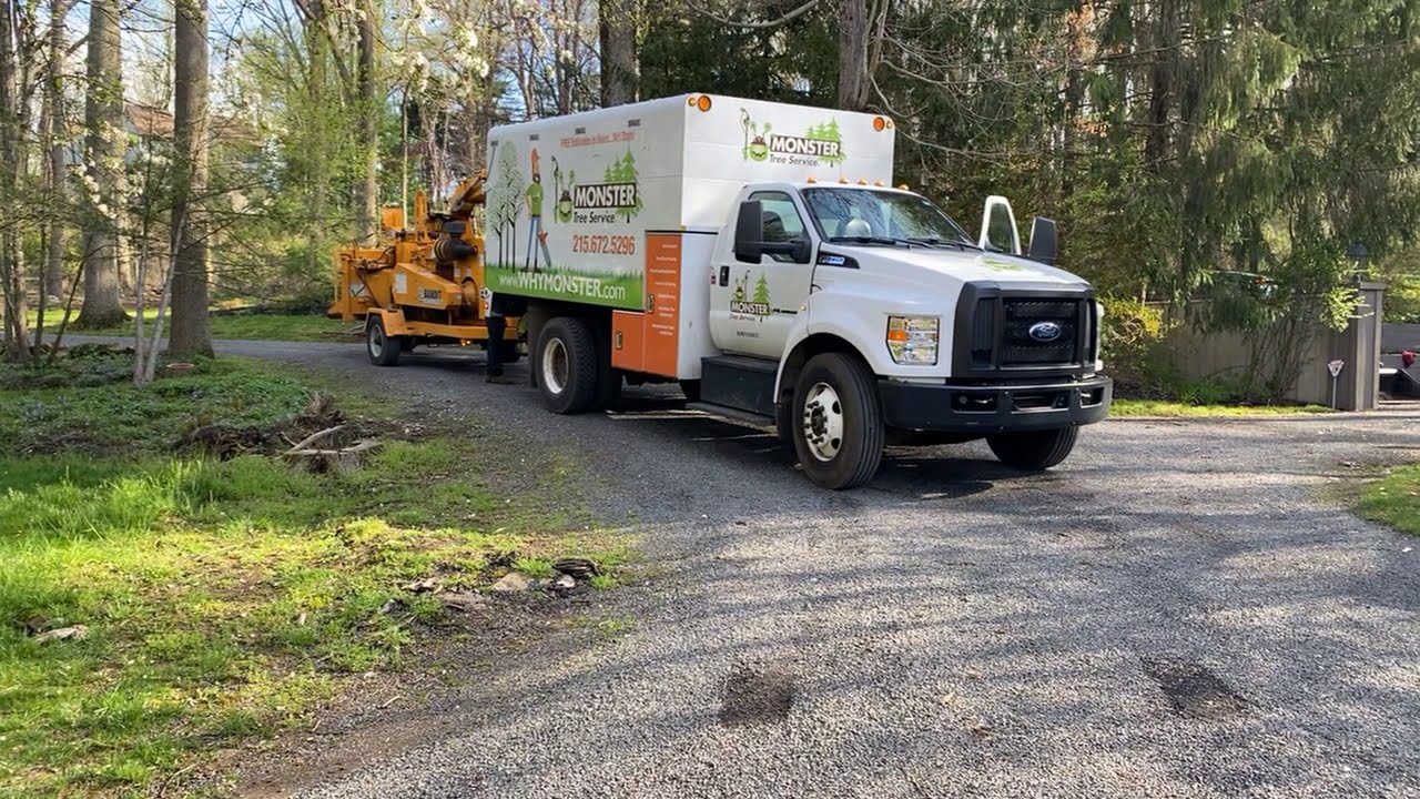 Monster Tree Service Chip Truck