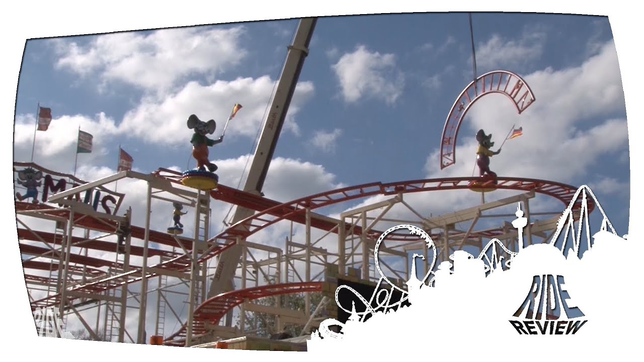 Kirmes Aufbau - Früh Kirmes Rheydt  2015