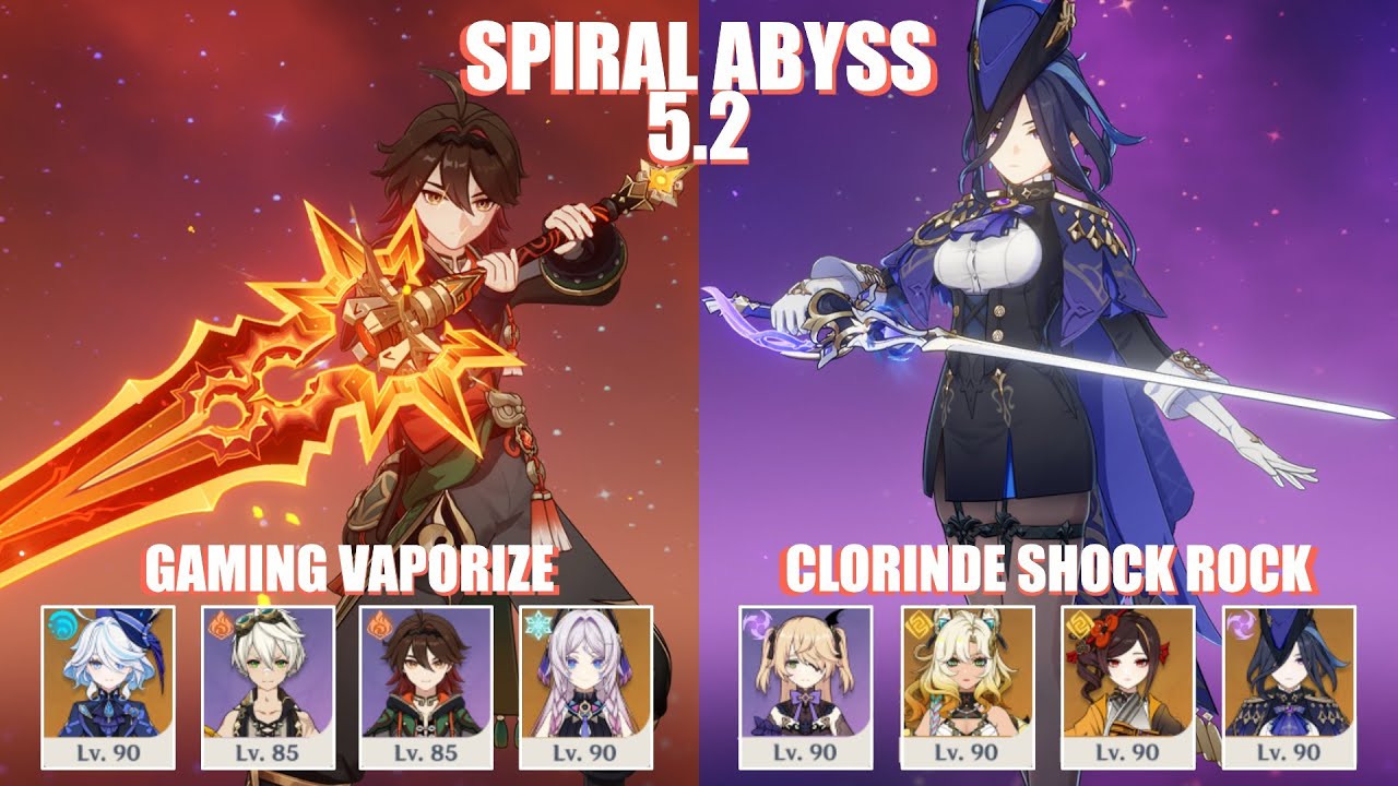 C6 Gaming Vaporize & C0 Clorinde Shock Rock | Spiral Abyss 5.2 | Genshin Impact