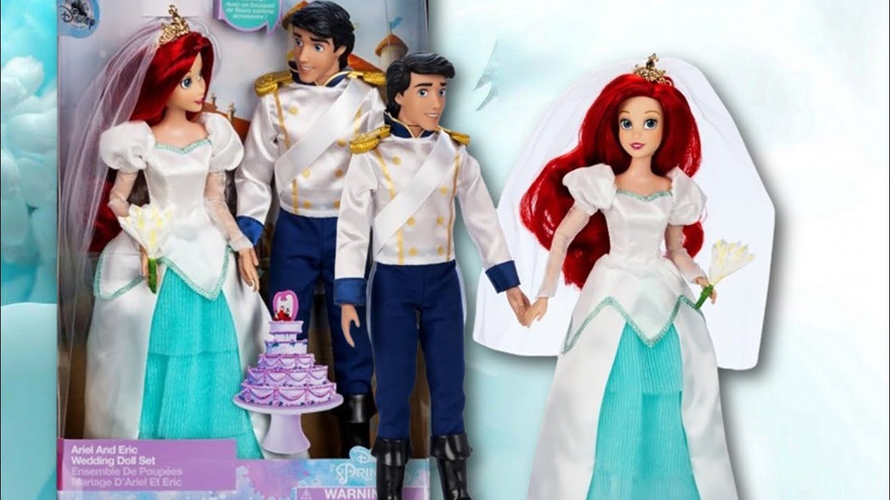 Ariel and Eric 🧜‍♀️🌊💒 Wedding Doll Set Unboxing / Review 🪸🤴🏻