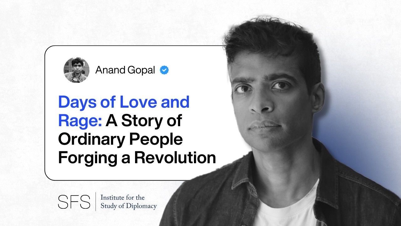 Three-time Pulitzer finalist Anand Gopal on his new book, Days of Love and Rage
