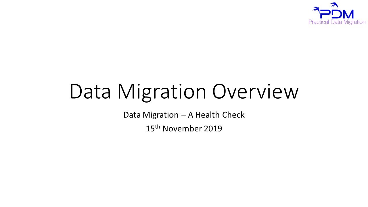 Practical Data Migration process: Johny Morris, Iergo