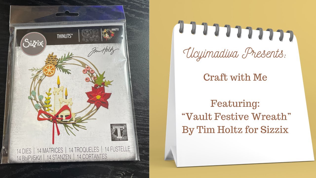 Craft with me | Fall Wreath | Vault Festive Wreath by Tim Holtz for Sizzix #timholtz