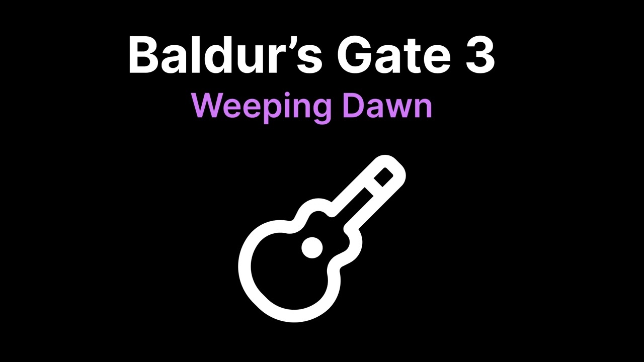 Baldur's Gate 3 | Weeping Dawn (Alfira's song) | Slowed & Reverb + 8D Audio