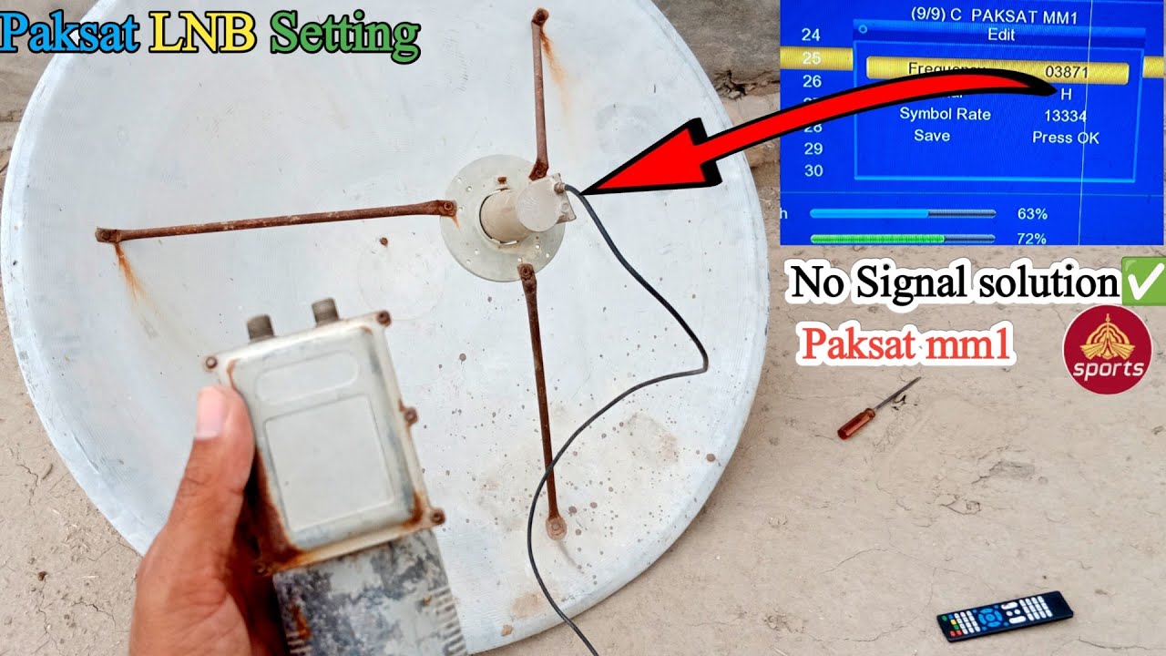 C Band LNB Setting on Paksat mm1 @38.2E | Frequency & Signal Problems Solved