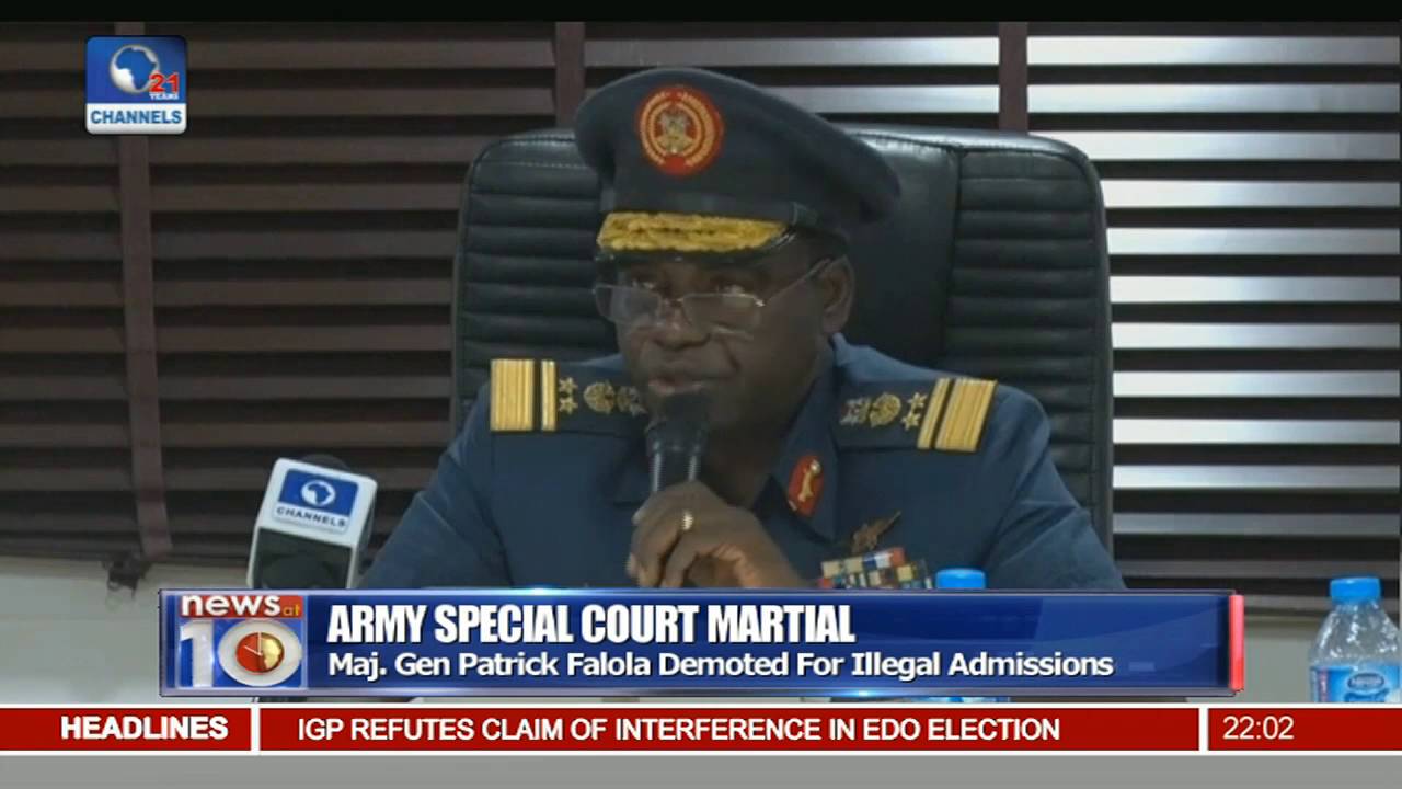 Court Martial Demotes Major General To Brigadier General