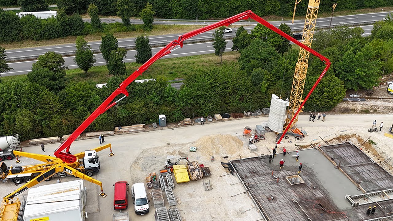 Putzmeister: Erste Baustelle der neuen Autobetonpumpe M67-5