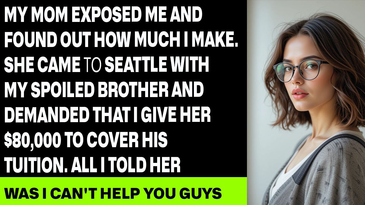 After 23 years of silence, my mom discovered my income and came over with my brother… shocking me
