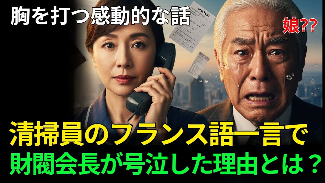 [感動する話] 清掃員のフランス語一言で 財閥会長が号泣した理由とは？