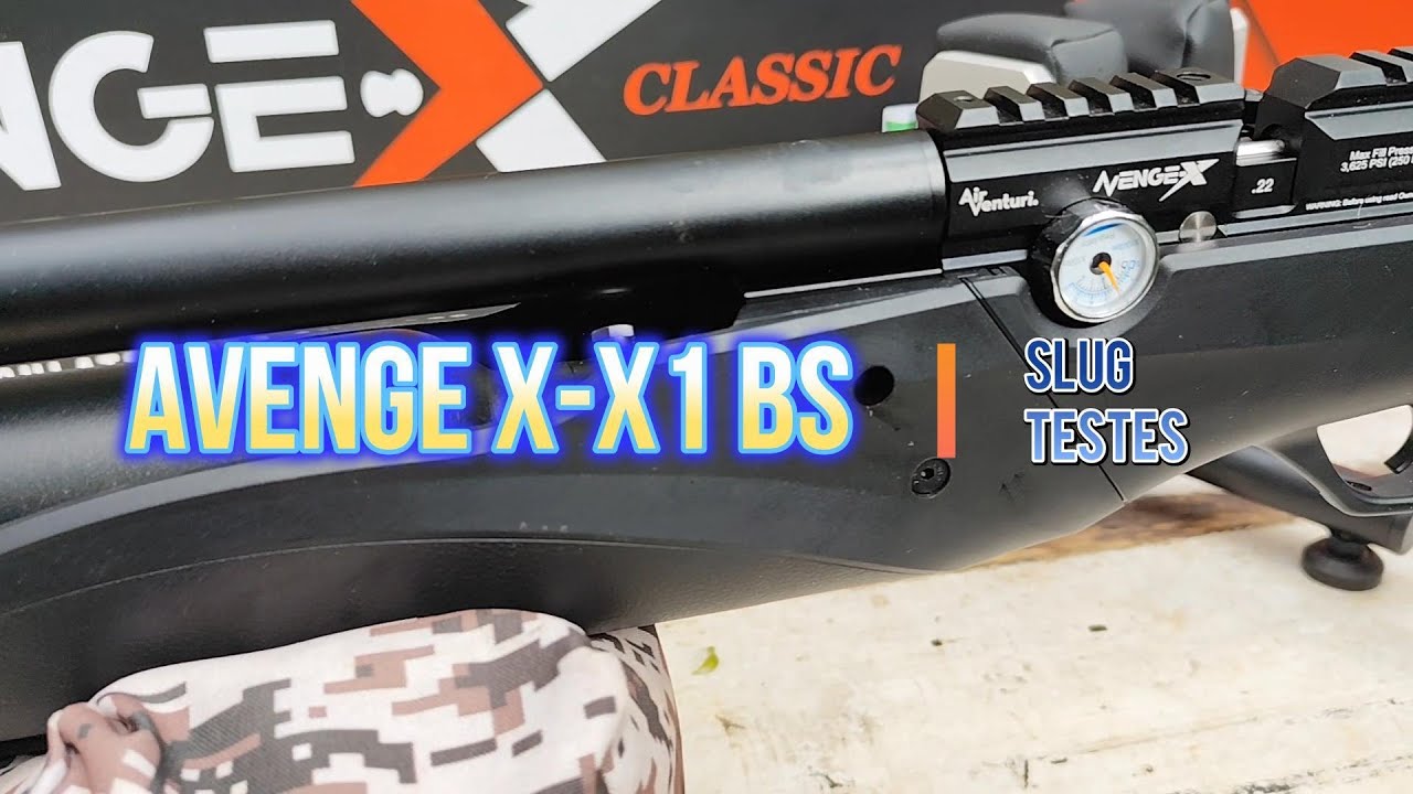 Avenge X-X1 BS | Primeiros testes com Slug 50 metros