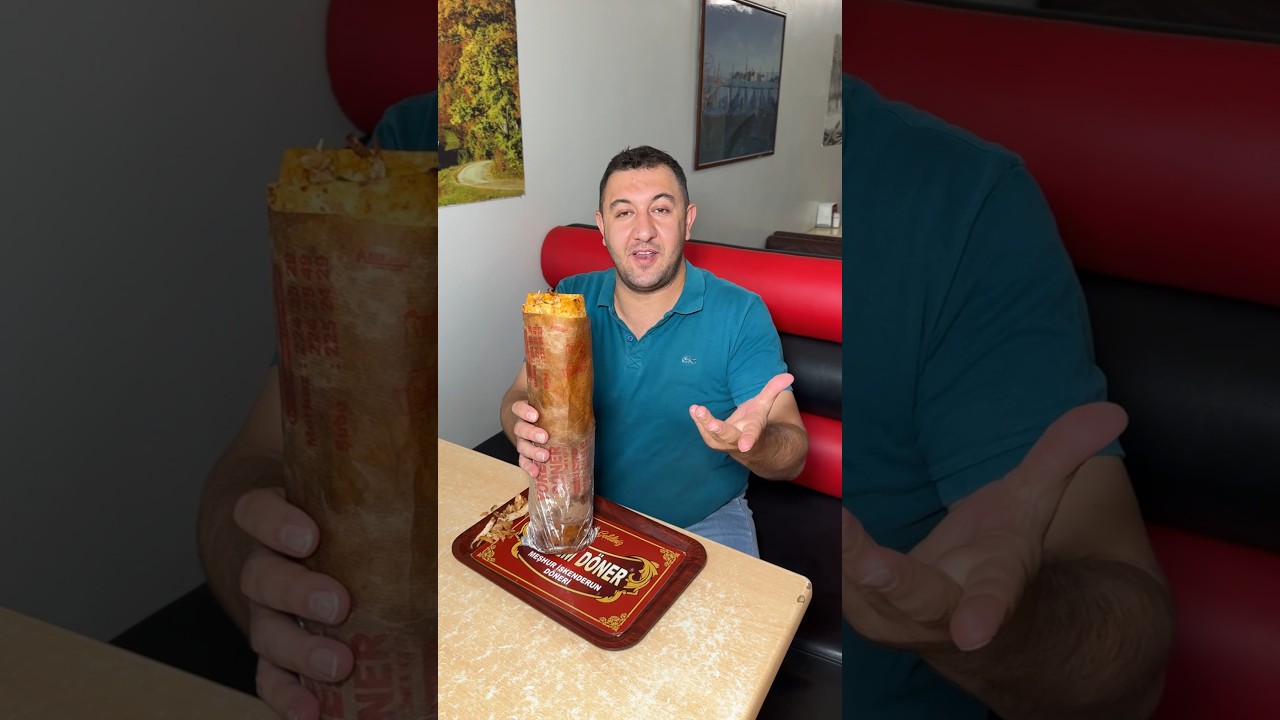 Bu tavuk d&ouml;neri bitirene &ccedil;eyrek altın var Bitiremeyen maliyetini &ouml;d&uuml;yor 1.000 TL #d&ouml;ner #soslud&ouml;ner