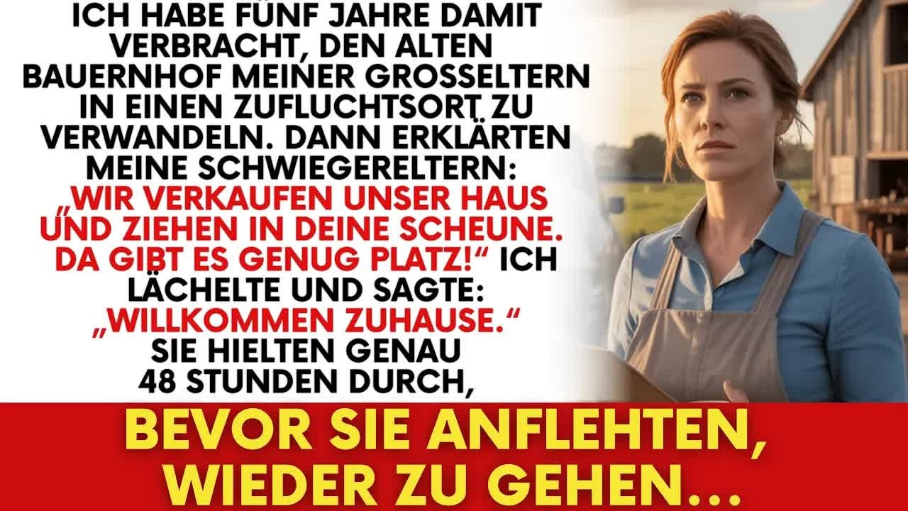 Meine Schwiegereltern wollten auf MEINEM Hof ihren Ruhestand verbringen – ich hatte andere Plän