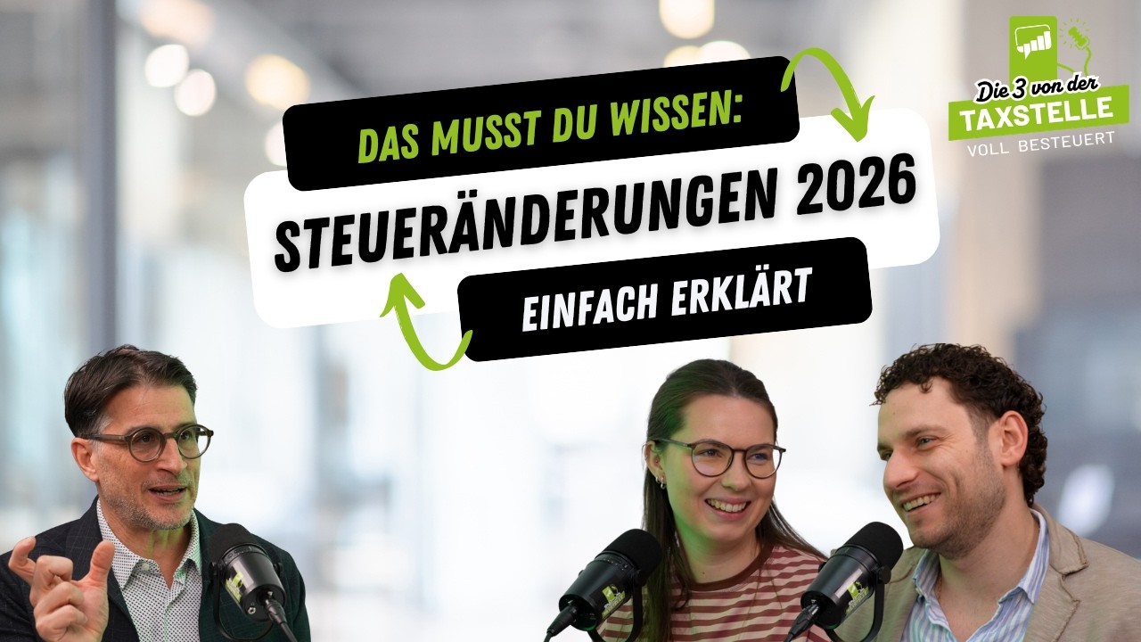 Steueränderungen 2026: Entfernungspauschale, Rentner, Ehrenamt, Parteispenden & Vorsteuerabzug
