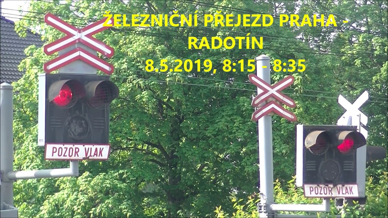 Železniční přejezd Praha-Radotín, 8.5.2019