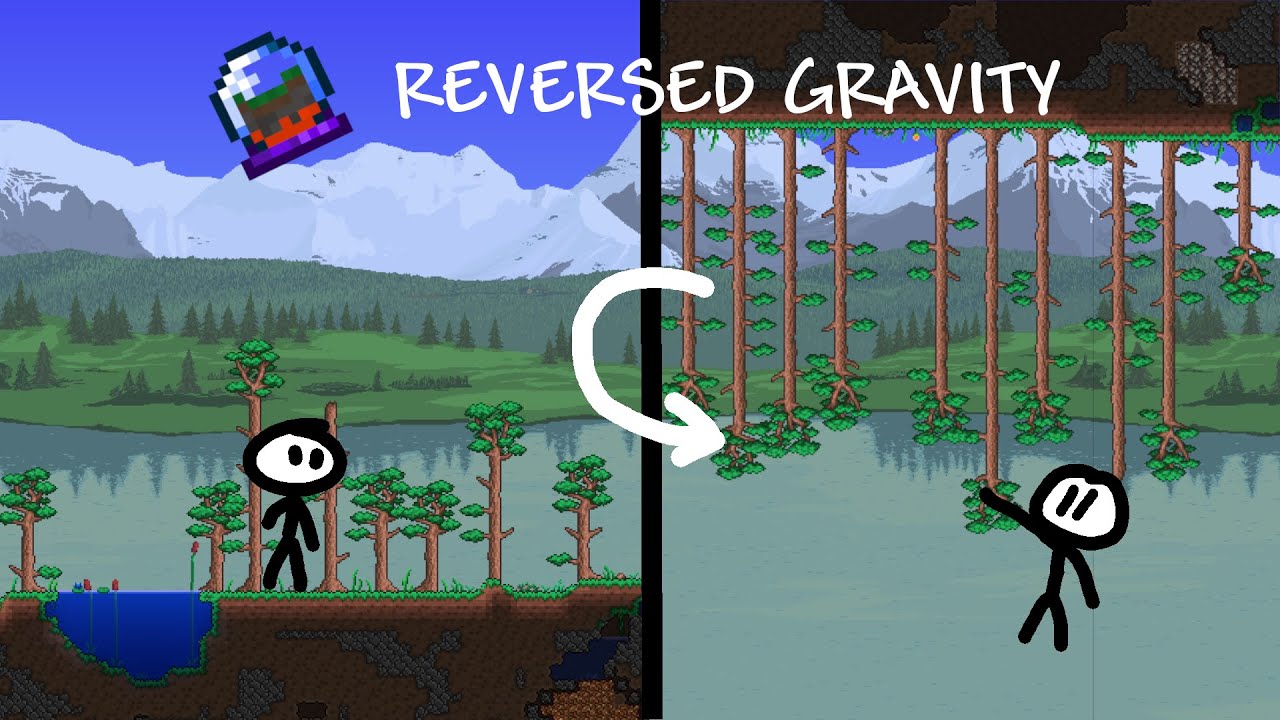 Can You Beat Terraria While Gravity Is Permanently Reversed?