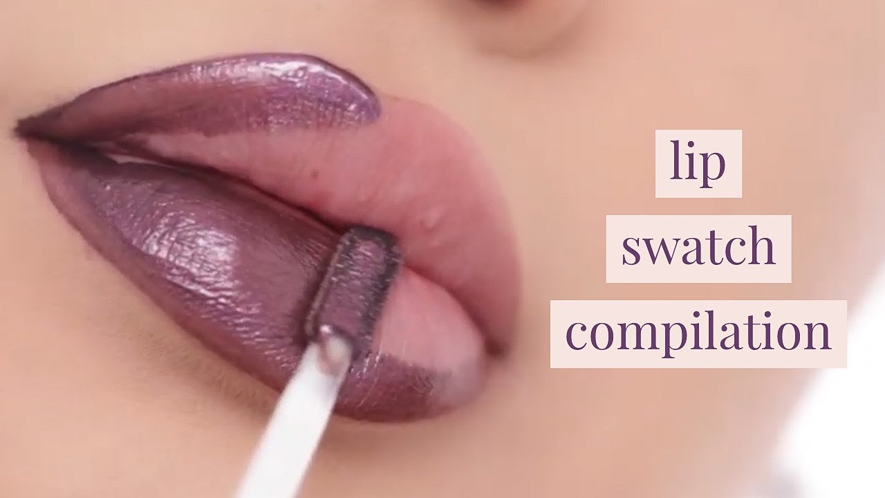 10 Lip Swatches in 1 Video!! | Ashley Rosales