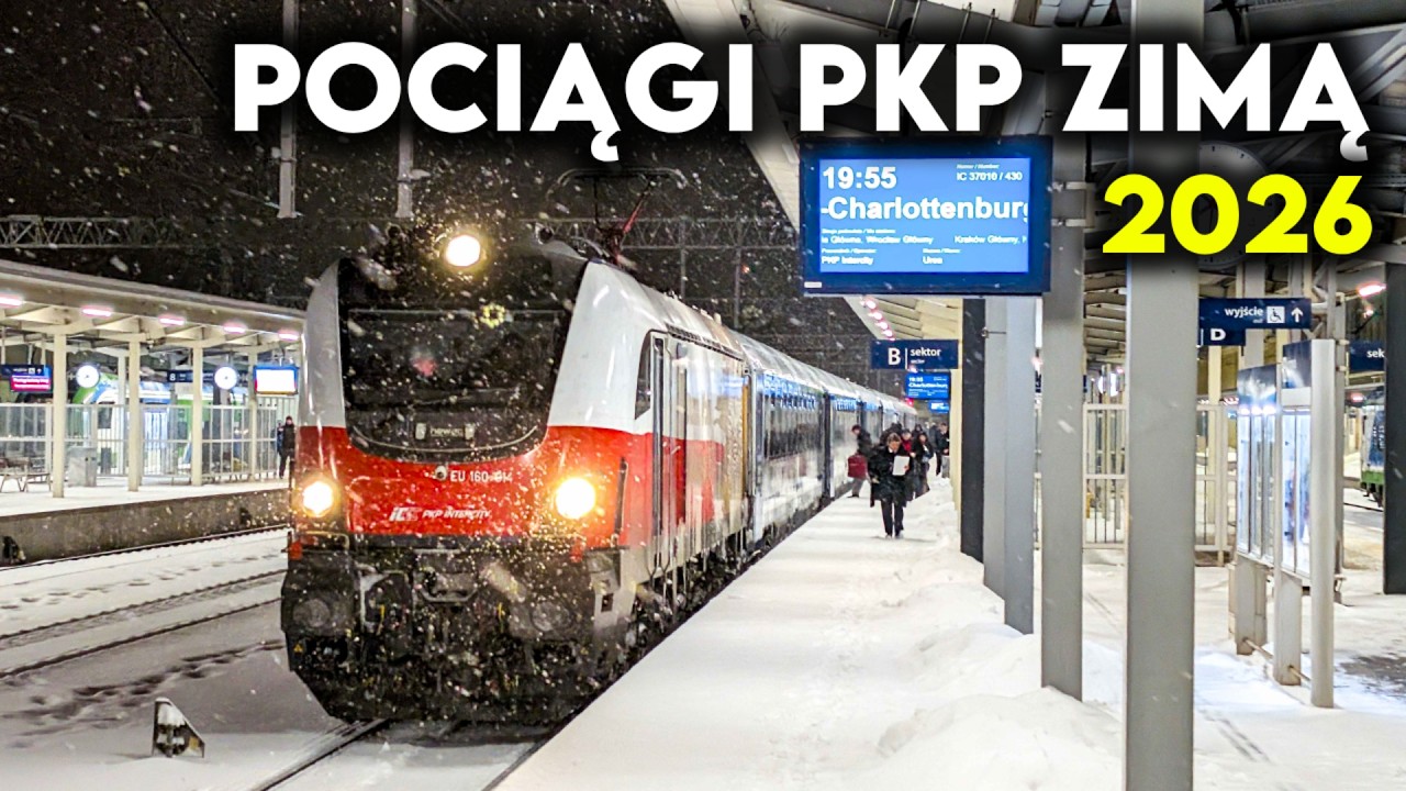 Zima na Kolei! PKP Rzeszów Główny Zimą 2026 - IC Wawel, IC Fałat, IC Wisłok, IC Kasztelan, Pendolino