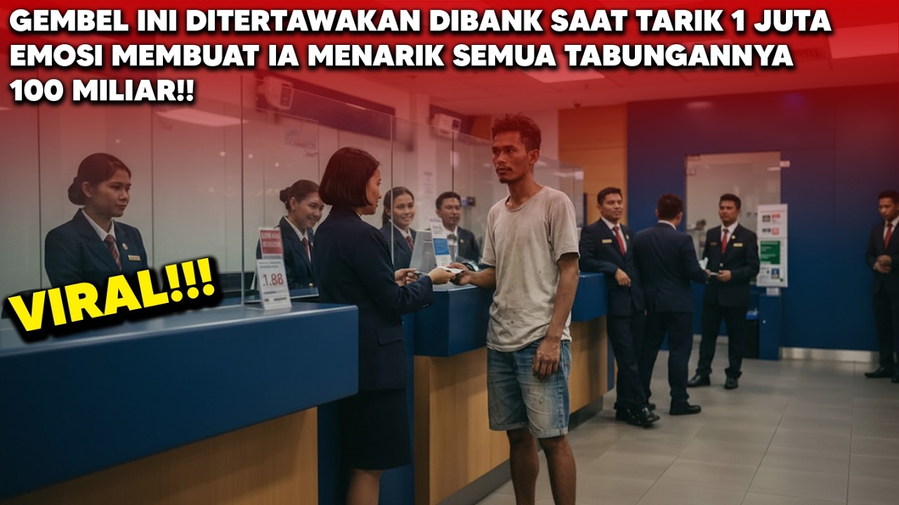 Gembel Ambil 1 JUTA Di Bank Tidak Dilayani, Emosi Membuatnya Menarik Seluruh Tabungannya Sekaligus!