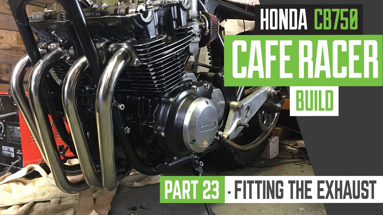 Honda CB750 Cafe Racer, часть 23 — Установка выхлопной системы и полировка крышек двигателя
