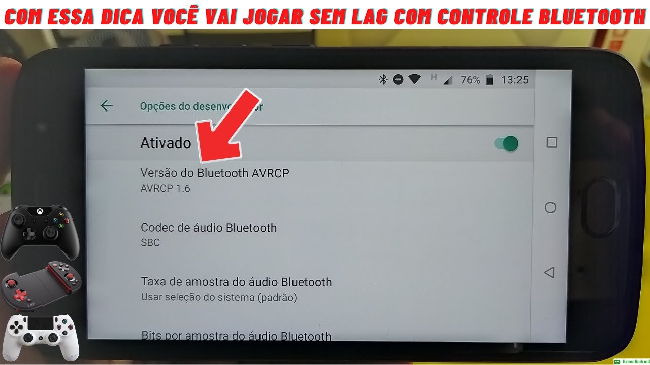COMO TIRAR LAG LAT&Ecirc;NCIA INPUT LAG EM CONTROLES BLUETOOTH EM QUALQUER CELULAR ANDROID