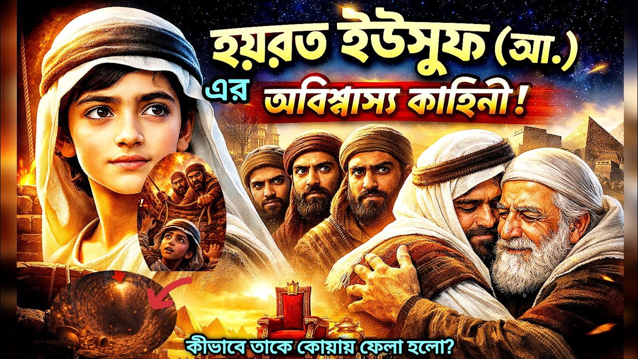 নিজের ভাইয়েরা কেন ইউসুফ (আ.)-কে কুয়ায় ফেলেছিল? সত্য ঘটনা জানলে কাঁদবেন! Quranic story 