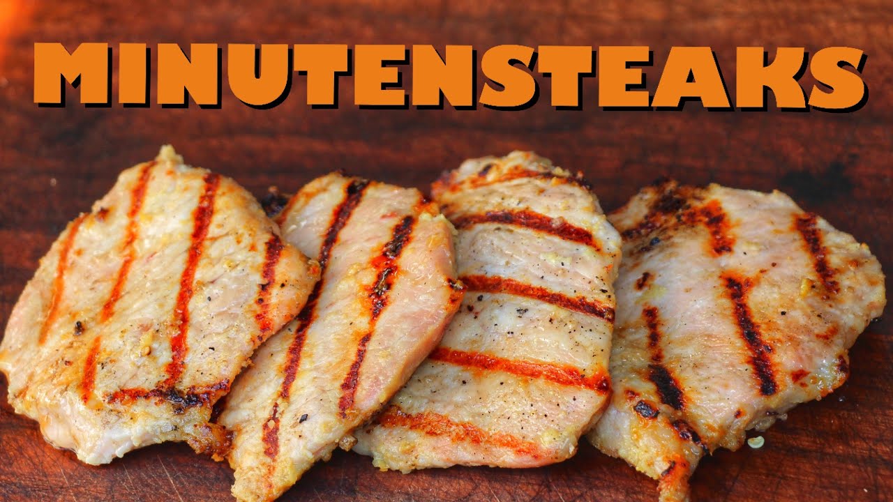 KNOBLAUCH MINUTENSTEAKS selber machen - SO EINFACH SO LECKER - deutsches BBQ-Video - 0815BBQ