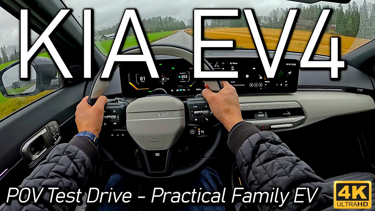 The NEW Kia EV4 POV Test Drive - Practical Family EV