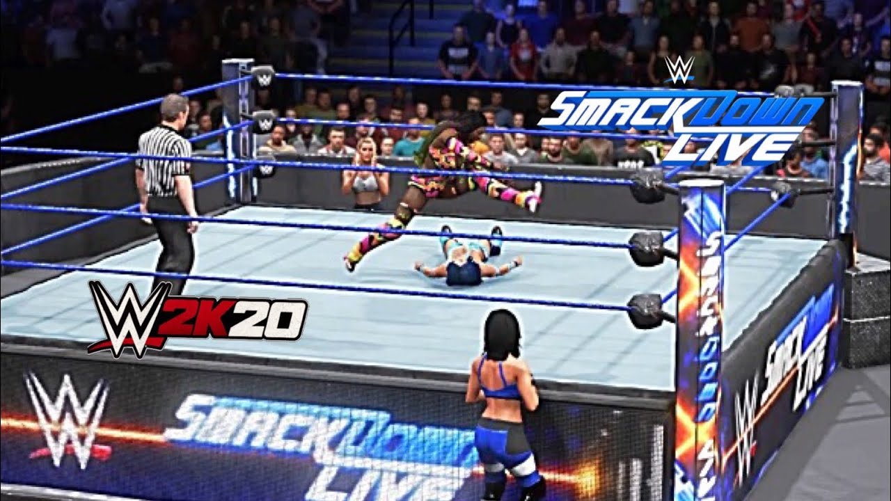 WWE 2K20- Naomi W/ Lacey Evans Vs Sasha Banks W/ Bayley