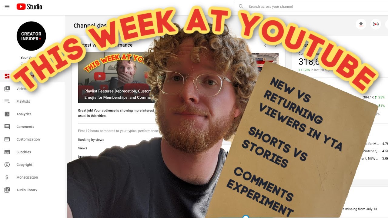 New and Returning Viewers in YTA, Shorts vs. Stories, Comment Experiment, and MORE!