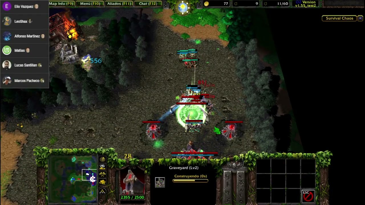 Warcraft III Survival Chaos OZ 1.55 Llegue tarde