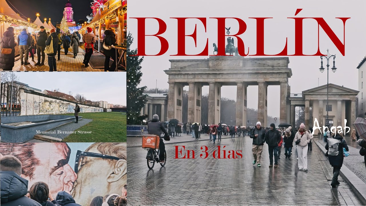 3 días en Berlín | Historia, Muro de Berlín y Mercadillos Navideños - 4K