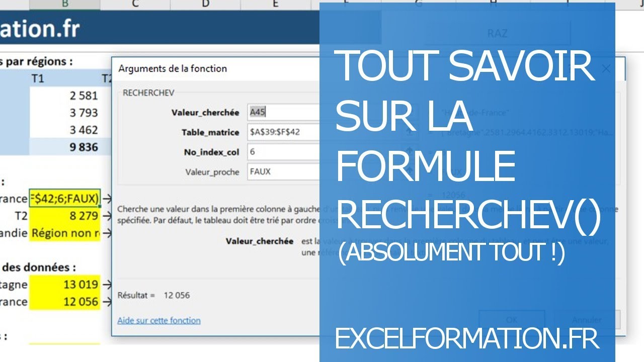 Tout savoir sur la formule RECHERCHEV() (absolument tout !)