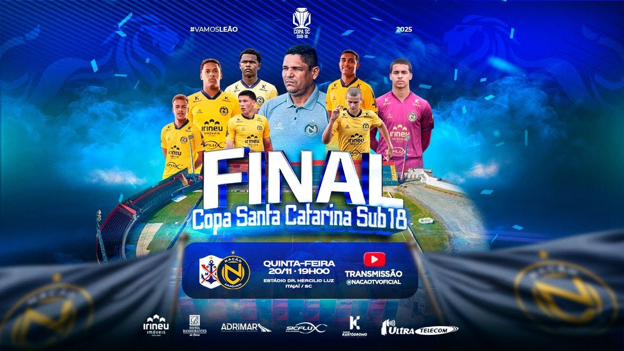 FINAL COPA SC SUB-18 - MARC&Iacute;LIO DIAS X NA&Ccedil;&Atilde;O ARAQUARI - 20/11/2025