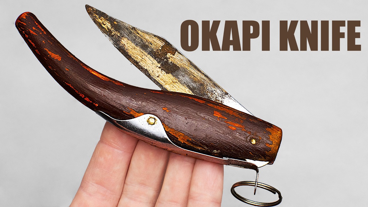 Old Okapi Pocket Knife Restoration. Chemical nickel plating