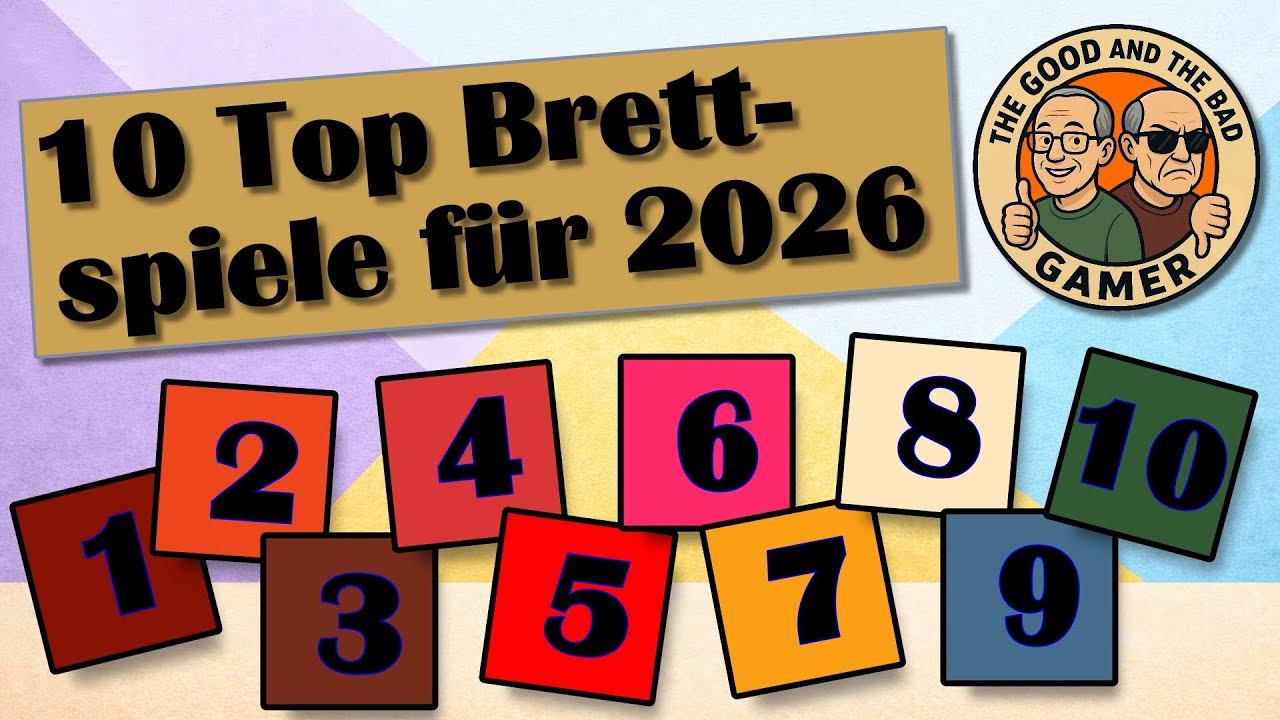 10 TOP BRETTSPIELE für 2026 - mit diesen Spielen werdet ihr viel Spass haben
