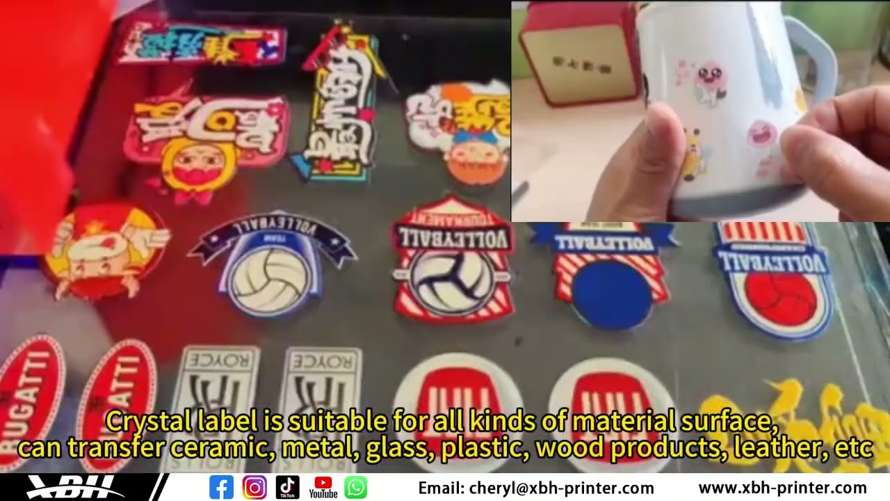 CRYSTAL UV DTF STICKER | 3D UV Label Sticker Printing