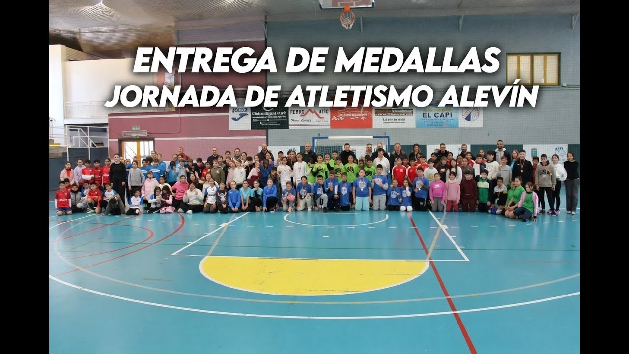Medallas para los Campeones Alevines 🔥 Entrega en las Jornadas de Atletismo Escolar de Mazarrón 2026