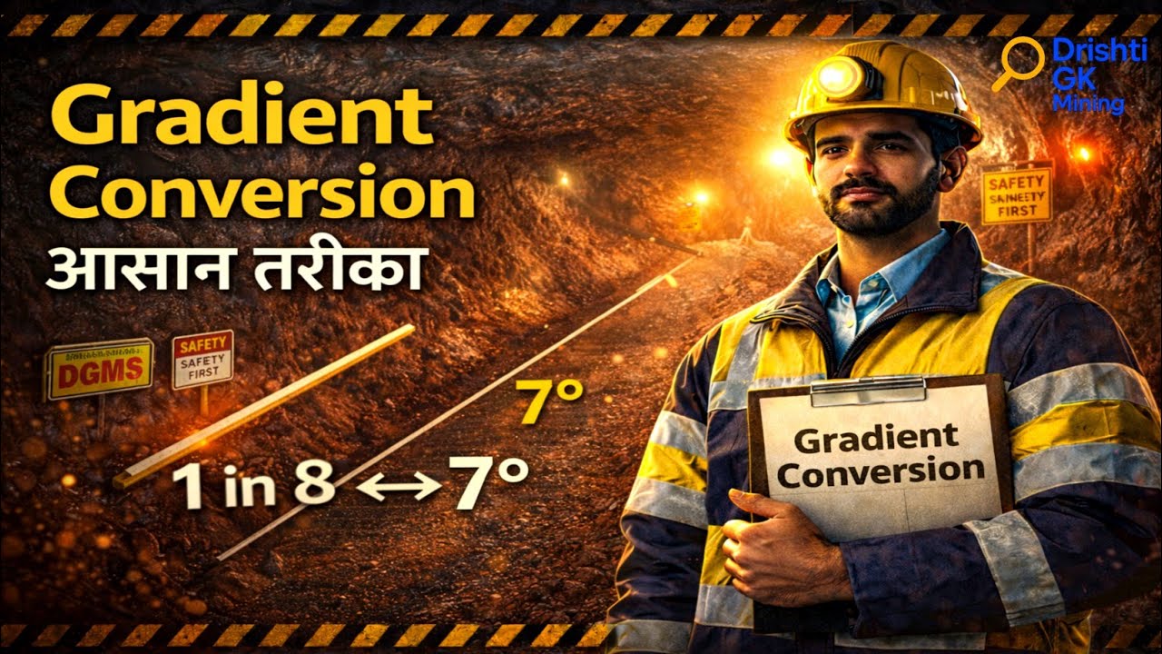 The gradient to degree Conversion | Slope angle degree to 1 in X | DGMS Numerical