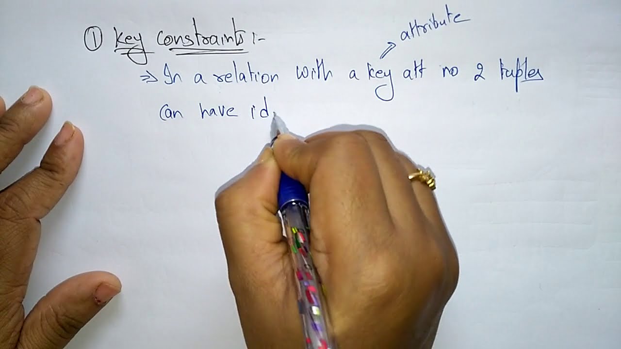 Constraints in dbms | key, domain & referential integrity | | DBMS | Lec-16 | Bhanu Priya