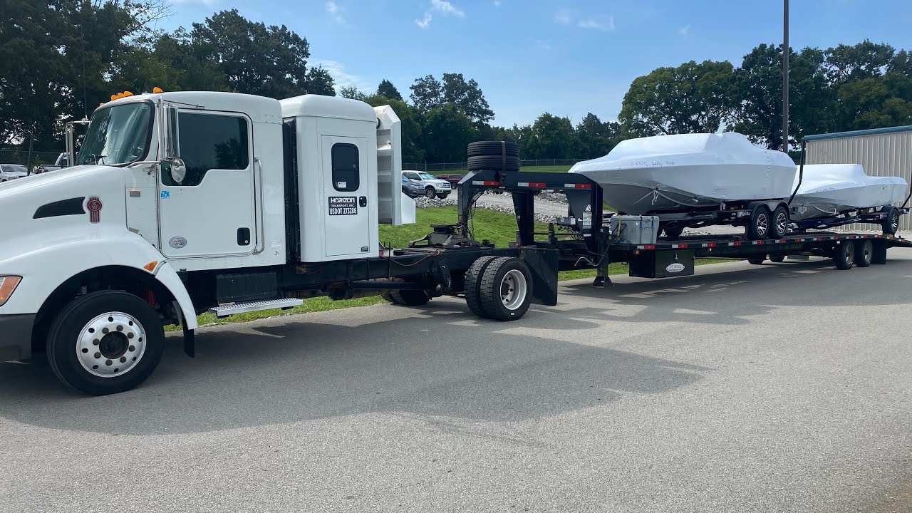 Hauling a load of boats for the first time. RV Transport/Hotshot Car Hauling