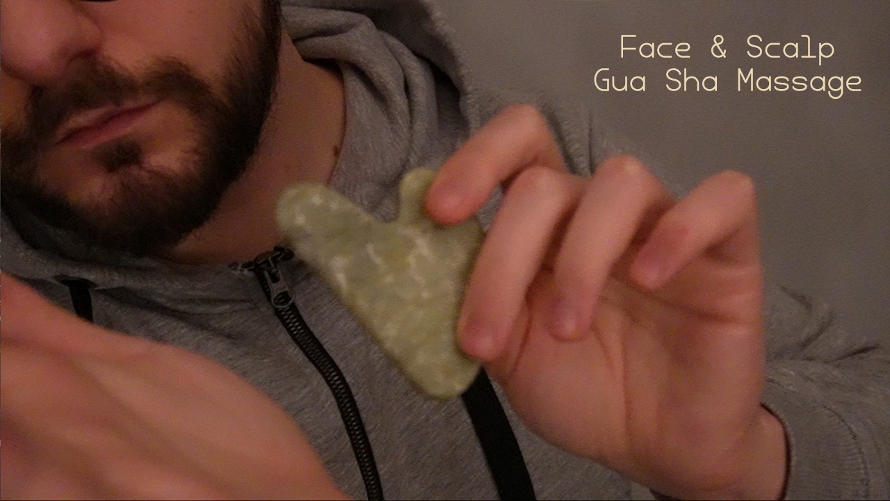 ASMR PoV Face & Scalp Gua Sha Massage (Layered, Visuals, Face Up, Soft Spoken)