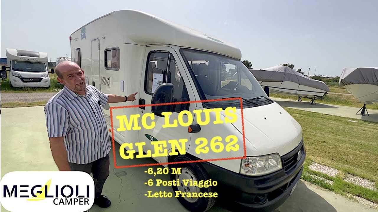 MC LOUIS GLEN 262 - Semi-Integrale Di 6,20 Metri Con Letto Francese !!!