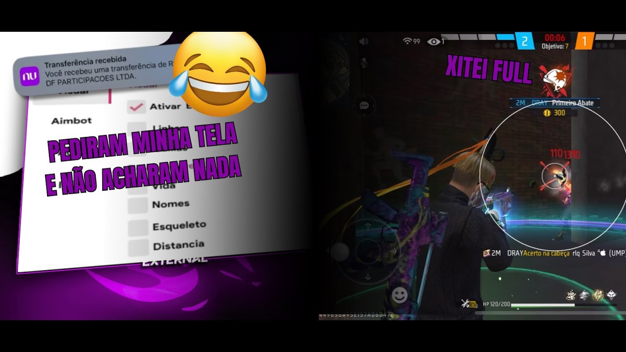 PEDIRAM A TELA E DEI BYPASS 🤣 XITEI FULL DE FFH4X IOS EM APOSTADO DE 20.00 R$