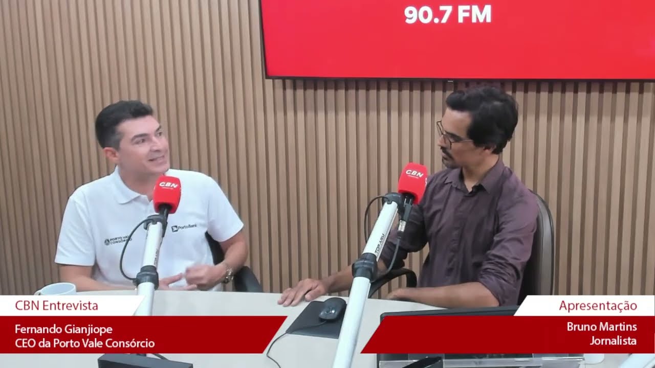 CBN 2ª Edição: Fernando Gianjiope, CEO da Porto Vale Consórcio #NoArNaCBNVale
