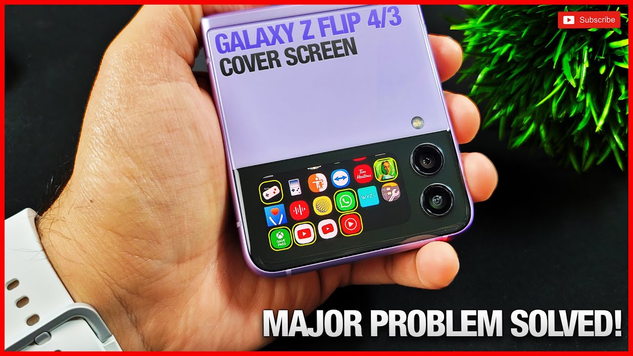 Galaxy Z Flip 4 & 3 Cover Screen–Big Problem Solved!